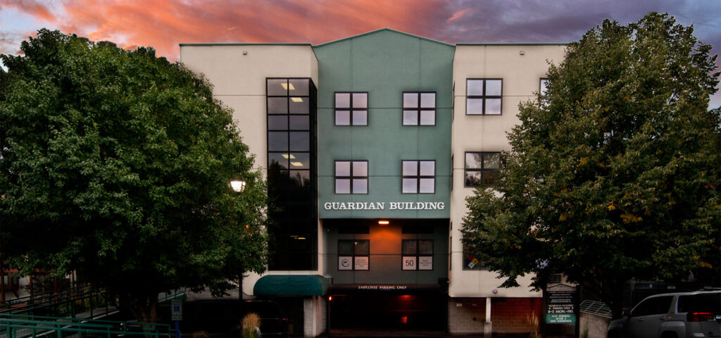 Exterior view of Associated Dermatology & Skin Cancer Clinic in downtown Helena, Montana.